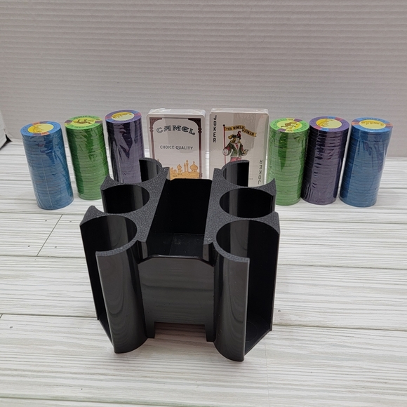 Joe Camel Cigarettes Poker Chips Cards Advertising Tin Storage Container - Picture 2 of 16